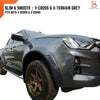 Isuzu D-Max Dmax Ute 3" Grey Slim Fender Flares (2020-2023)