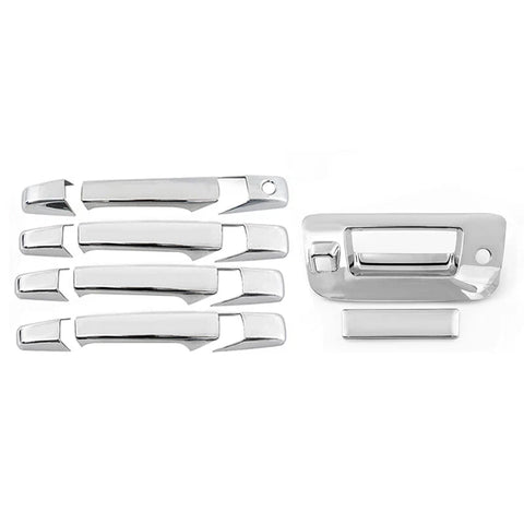 Chevy Silverado GMC Sierra Chrome Door Handle Covers & Tailgate Trim (2008-2014)