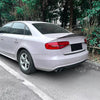 Audi A4 S4 B8 1x Carbon Look Rear Boot Spoiler Lip (2009-2016)