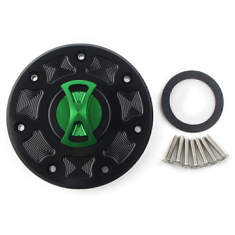 Kawasaki Ninja ZX-6 ZX-7 ZX-9 ZRX-1100 GPZ500 Fuel Gas Tank Cap Cover