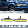 BMW 325i 330i E46 LED Side Marker Amber Light  Clear Lens (2001-2006)