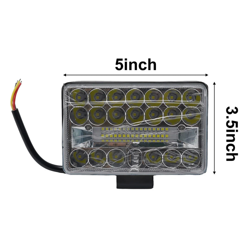 Rectangular Car LED Light 3x5 inch 60W