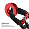 Off Road Winch Rope - 37479lbs Recovery Ring Snatch Block Pulley