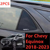 Chevy Equinox Black Side Window Louver Shutter Cover Trim (2018–2023)