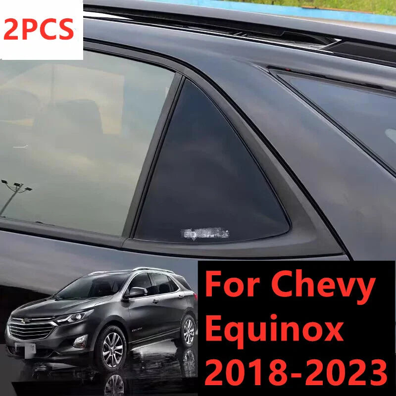 Chevy Equinox Black Side Window Louver Shutter Cover Trim (2018–2023)