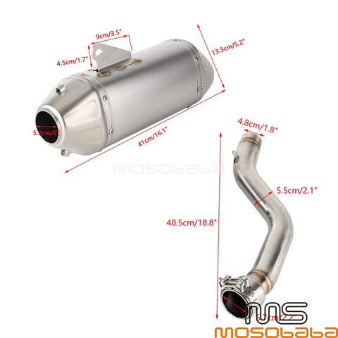 Harley Pan America 1250 Muffler Exhaust System Slip-on Pipe (2021-2023)