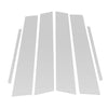 Lexus ES (2019-2022) Silver Tone 6 Pcs Door Pillar Window Trim