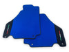 Ferrari 360 Modena Alcantara Leather Blue Floor Mats Set (2000-2005)