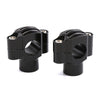 Universal Motorcycle 22MM Handlebar Risers Fat Bar Mount Clamp Black