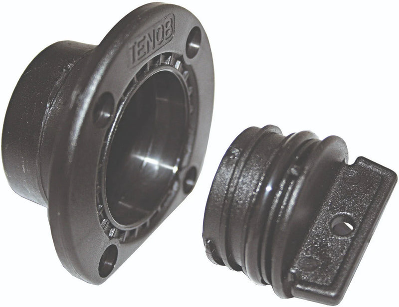 Boat Bung Self Bailer Bung Black TENOB Large Nylon Internal Mount