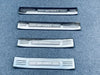 Toyota Highlander Black Titanium Door Sill Scuff Plate Cover Trim (2020-2023)
