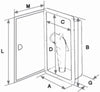 Boat Caravan RV Nuova Rade 150mm x 105mm Recessed Box Hinged Door