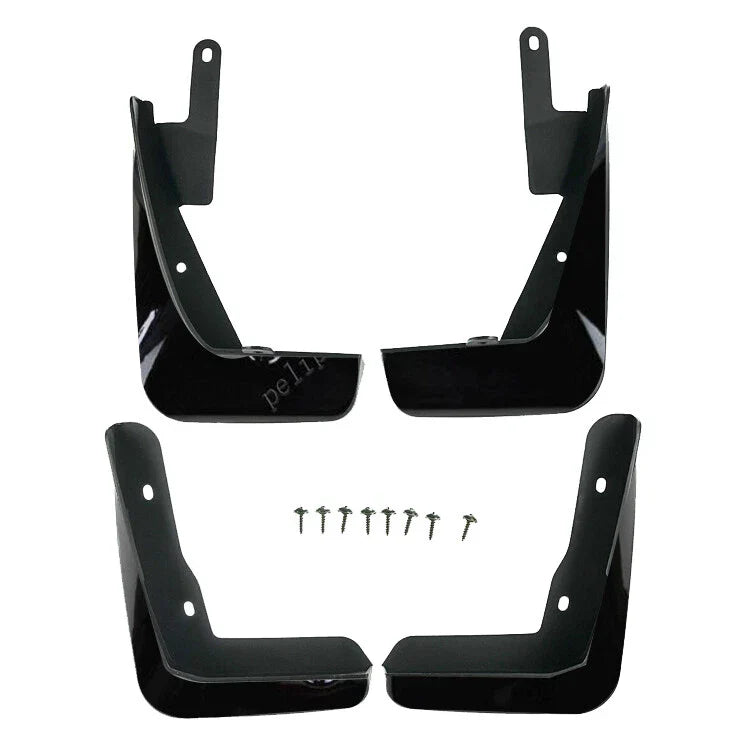 Lexus IS Mud Flap Splash Guard Gloss Black ABS Front Rear L&R (2013-2020)