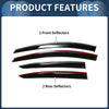 Chevrolet Cruze (2011-2011) Side Window Visors Black Window Deflectors