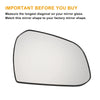 Hyundai I10 Right Side White Mirror Glass (2013-2019)