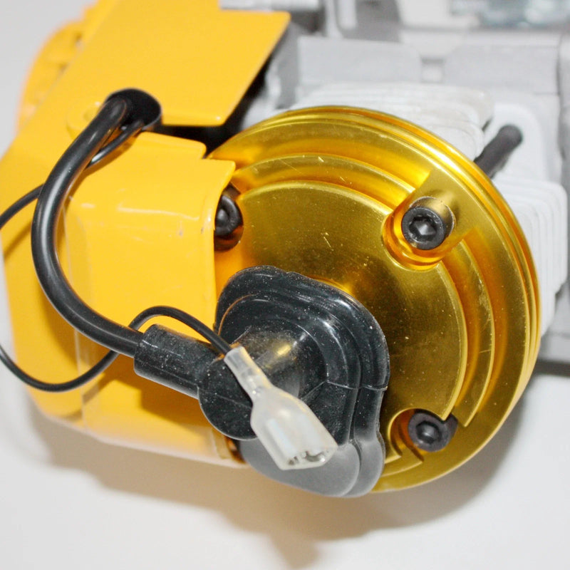 Yellow Racing Mini Pocket Quad 49cc 2-Stroke Engine Motor
