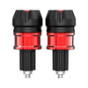 Motorcycle ATVs Red CNC Aluminum Handlebar Grips Bar End Cap Plugs