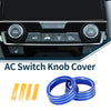 Honda Civic 10th Gen AC Climate Heater Switch Knob Cover  Blue (16-20)