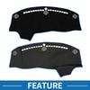 Dodge Challenger (2015-2024) Black / Blue Dash Cover Mat
