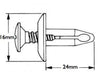 Triumph 10 x Fairing Clip (6mm)
