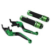 Ducati Monster Green Extendable Brake Clutch Levers Grip Set (2001-2006)