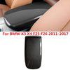 BMW X3 X4 Carbon Fiber Center Console Armrest Box Cover Trim (2011–2017)
