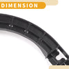 Honda Civic 2006-2011 Rear Bumper Support Bracket (1 Pair, Black)