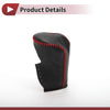 Honda Accord (2008-2012) Pebbled Black Red Faux Leather Gear Shift Knob Cover