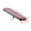 2 x Red Plastic Rectangular Screw Mount Reflective Warning Reflector