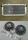Toyota MR2 SW20 1990-1997 Row Aluminum Radiator + Fans