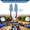 Motorcycle M8/M10 Side Rearview Mirror Aluminum Alloy Red