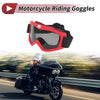 1 Pc Motorcycle Riding Goggles Deep Gray Lens Red Frame PC Cycling Sunglasses