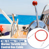1 Pcs 20ft 236in Marine Throttle Shift Control Box Cable with Clevis Red