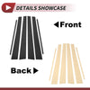 Lexus GS (1998-2005) Carbon Fiber Black 6 Pcs Door Pillar Window Trim