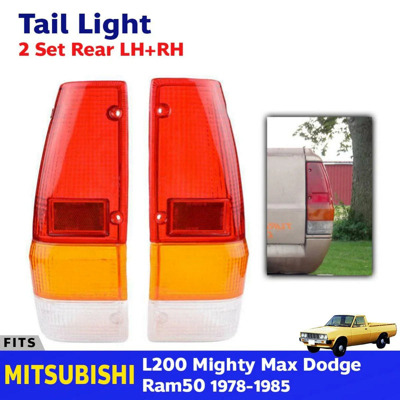 Tail Light Cover Lens LH+RH Fits Mitsubishi L200 Express MA MB UTE 1979-86 D06