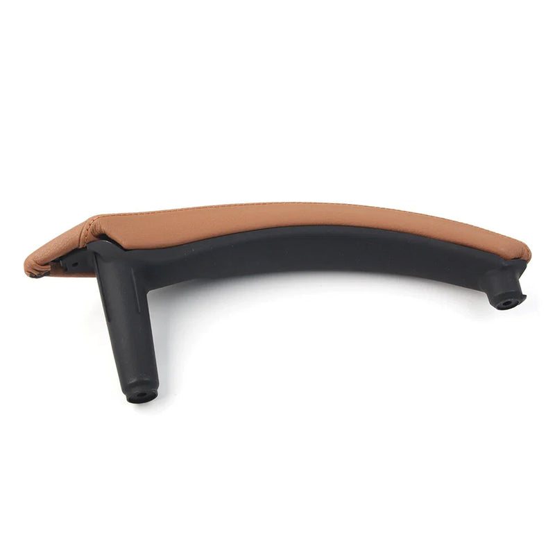 BMW X5 X6 Yellow Brown Door Trim Pull Handle Right Side Real Leather (2007-2013)