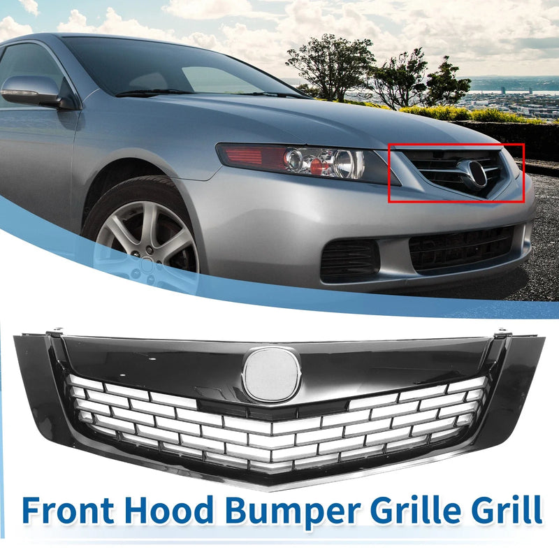 Acura TSX 2009 Base V6 2.4L L4 Front Upper Bumper Grille (2009)