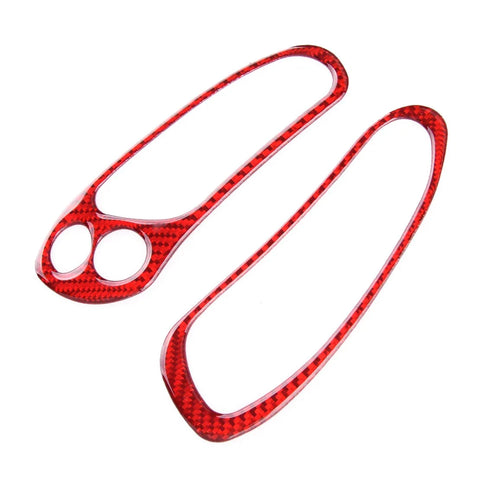Corvette C5 Red Carbon Fiber Side Dashboard Button Switch Cover Trim (1997-2004)