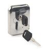KAWASAKI KZ1000 Fuel Gas Tank Cap Cover Lock + 2 Keys Chrome (1981-1983)