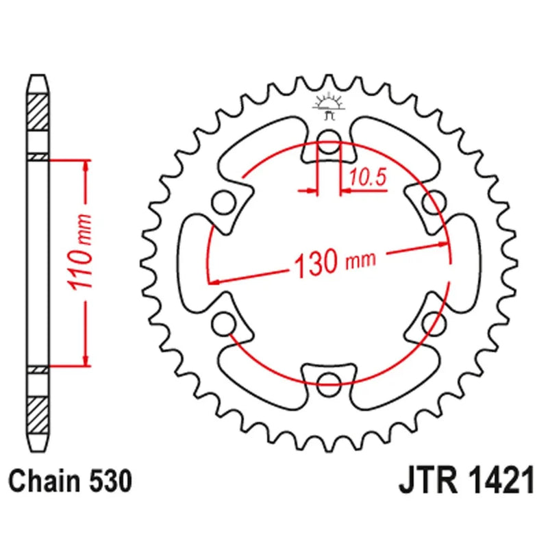 Can-Am DS650 40T / Rear / Steel Sprocket (2004–2007)