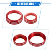 Ford F150 4 Pcs AC Audio Volume Tune Switch Knob Ring Covers (2021-2023)