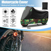 Motorcycle Cover / XXL / Full Cover Black Camouflage