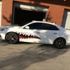 Pair Side Door Shark-Mouth Teeth Sticker Vinyl Exterior Decal