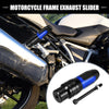 BMW R1250 Blue Frame Exhaust Slider Anti-Collision Protector