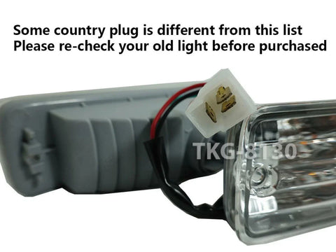 Toyota Hilux MK3 LN85 LN105 YN106 3 x Front Bumper Light Lamps (1988-1997)