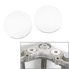 Harley Motorcycle Silver Handlebar Riser Top Clamp Covers
