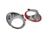 Isuzu D-Max 2WD 2 x LED Chrome Fog Light Covers (2007-2011)