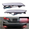 Honda Civic Sedan Clear Lens Rear Bumper Reflector LED Brake Lights (2006-2011)