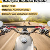 Motorcycle Balance Handle Bar Extender Bracket 300mm Center Hole Red Black