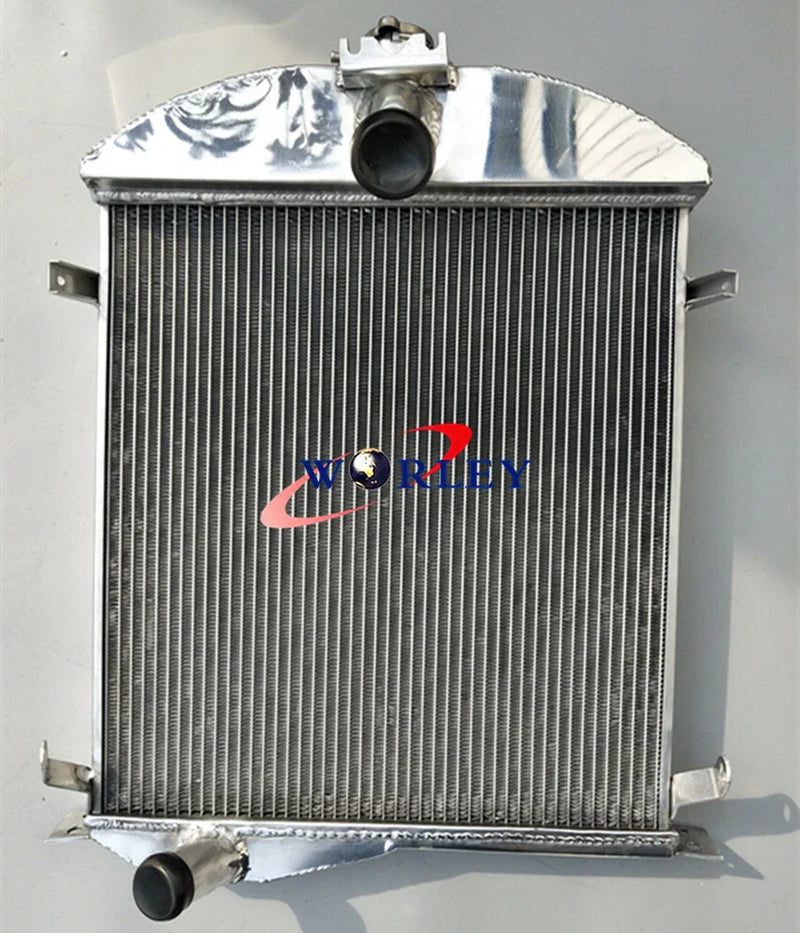 Ford Model A 3.3L Aluminum Radiator & Fan (1928-1929)